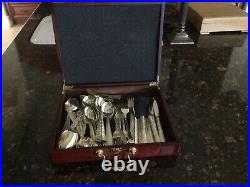 Vintage/Antique International Silver Autumn Leaf Silverware Service for 8