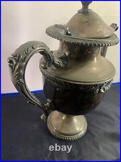 Vintage Antique King George Silver Silver-plate Pitcher Sugar & Creamer Very Old