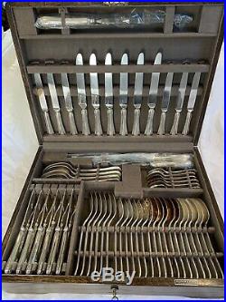 Vintage Antique Mappin & Webb 61 Piece Canteen Of Cutlery