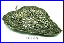 Vintage Antique Old Real Solid Silver Plate Trey Decorative Hand Art Work