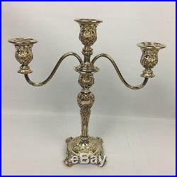 Vintage Antique Pair Of 12 VIctorian Silver Plate CANDELABRAS WM Rogers & Son