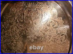 Vintage / Antique Royal Rose by Wallace Silver Plated Tray #9826 (28L x18W)