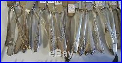 Vintage Antique Silverplate Flatware Serving Pc Lot Craft Table Jewelry 145 Pc