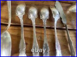 Vintage Antique Silverware 60 Pc Lot Community Plate Rogers & Bro Sons Wm Silver