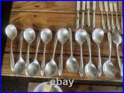 Vintage Antique Silverware 60 Pc Lot Community Plate Rogers & Bro Sons Wm Silver