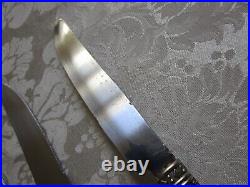 Vintage Antique TCM Silver Plate MOP Handles Dinner Knifes Set Of 10 VG