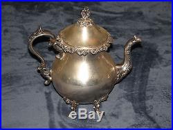 Vintage/Antique Tea set, Goldfeder, silver plated on copper. 7 pce