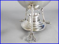 Vintage Antique Tiffany & Co Silver Plate Claw Foot Egg Warmer Coddler Dish F168