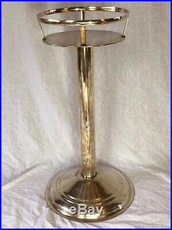 Vintage Art Deco 1920's Silver Plate Champagne Stand With Lion Ice Cooler Bucket