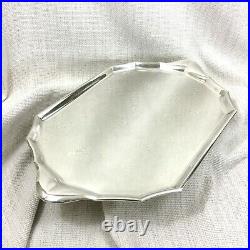 Vintage Art Deco Christofle Large Silver Plated Serving Tray French Geometric