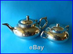 Vintage Australian Classic Robur Silver Challenge Perfect Teapot & Sugar Bowl