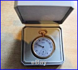 Vintage Bernex Pocket Watch Gold Plate 17 J Mechanical Boxed Rrp £525