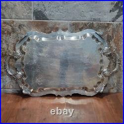 Vintage Birmingham Silver Co Silver Plate Large Serving Platter Coffee Teapots