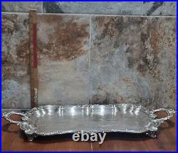 Vintage Birmingham Silver Co Silver Plate Large Serving Platter Coffee Teapots