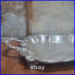 Vintage Birmingham Silver Co Silver Plate Large Serving Platter Coffee Teapots