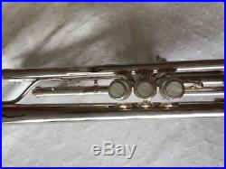 Vintage Blessing Silver Plate ML-1 Trumpet signed by Doc Severinson