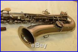 Vintage Buescher True Tone Low Pitch Silver Plate C Melody Saxophone