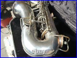 Vintage Buffet Silver Plated Apogee Model Alto Saxophone Free Ship! Make Offer