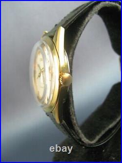 Vintage Bulova Heavy Gold Plated Automatic Mens Date Watch 17J 11AFACD 1971
