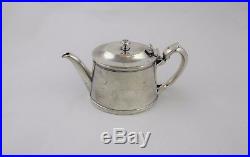 Vintage CHRISTOFLE Hotel Silver Teapot CALIFORNIA with Swan Logo FRANCE