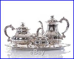 Vintage COHR Silverplate 5-Pc Coffee &Tea Set with Tray Denmark EPNS