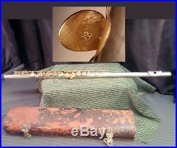 Vintage CONN Gold Plated Silver Flute = ULTRA LOW SERIAL # 28 = Needs Minor TLC