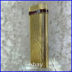 Vintage Cartier Lighter 18K Gold Plated Pave Cut Texture Bordeaux Ring with No Box