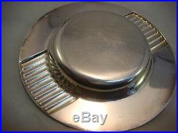 Vintage Cartier Pair Ashtrays and Candlestick set Silver Plated 1990