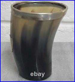 Vintage Century Silver Plated Collared Horn Beaker
