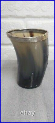Vintage Century Silver Plated Collared Horn Beaker