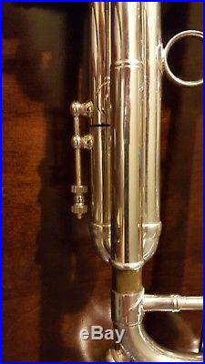 Vintage Chicago-Burbank Benge, L bore trumpet in silverplate
