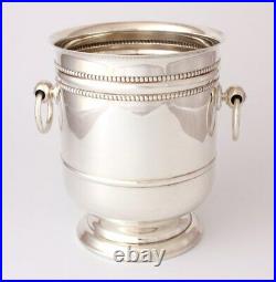 Vintage Christofle France Silver Plate Ice Bucket Pail c1940