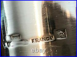 Vintage Christofle France Silver Plated Perles Modern Fruit Dish, 13 3/4 Dia