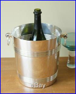 Vintage Christofle Gallia France Silver Plate Champagne Cooler / Ice Wine Bucket