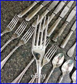 Vintage Christofle Malmaison Silver Plate Service for 6 + Butter Knife 25 Pieces
