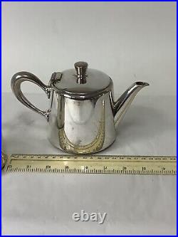Vintage Christofle Silver Plate Teapot And Milk Jug #m