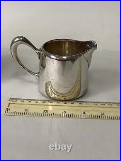 Vintage Christofle Silver Plate Teapot And Milk Jug #m