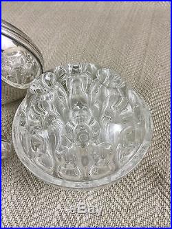 Vintage Christofle Silver Plate Vase & Glass Frog Posy Bowl Table Flowers Bud