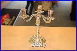 Vintage Christofle Silver Plated Candelabra Free Shipping