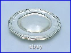 Vintage Christofle Silver Plated Tray Contours Filets Louis XV 18cm Side Plate