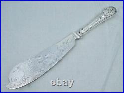 Vintage Christofle Silverplate Fish Serving Knife Marly Silver Plate Server