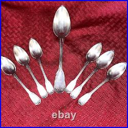 Vintage Christolfe Chinon Silverplate Spoons Set Of 7