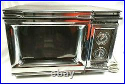Vintage Chrome Amana Radarange Cookmatic Rr-7d Microwave Oven Original Plate USA