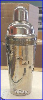 Vintage Cocktail Shaker Dial A Drink Recipes Shakers Silverplate Barware