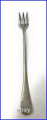 Vintage Coin Silver Extra Plate fork Appetizer