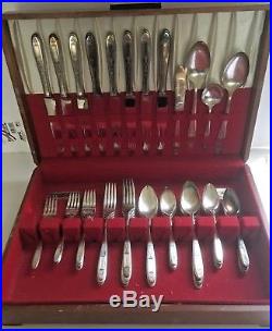 Vintage Collectible Community Plate Silverware Forks Knives Spoons Set 48 Pieces