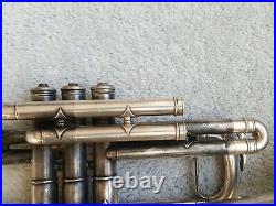 Vintage Columbia Silver Plated Harry B Jay Columbia Cornet/trumpet #6050 Parts