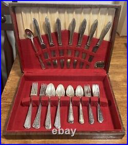 Vintage Community Silver Plate Flatware Set by ONEIDA w Box WM. A Rogers 48 Piece