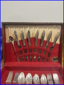 Vintage Community Silver Plate Flatware Set by ONEIDA w Box WM. A Rogers 48 Piece