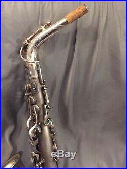 Vintage Conn New Wonder Series II Silver Plated Alto Saxophone Chu Berry